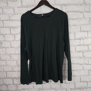 Old Navy Dark Green Long Sleeve Tee